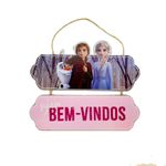 Placa Sejam Bem Vindos Frozen II - 1 unidade - Grintoy - Magazine 25