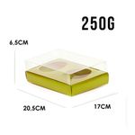 Caixa Ovo de Colher Duplo - Meio Ovo de 250g - 20,5cm x 17cm x 6,5cm - Ouro - 5 unidades - ASSK - Magazine 25