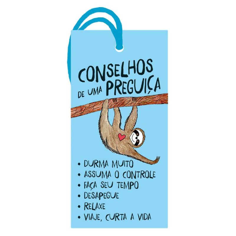 Decor Home Tag "Conselhos De Uma Preguiça" - DHT2-132 - LitoArte - Magazine 25