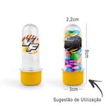 Mini Tubete Lembrancinha Velozes e Furiosos 8cm 20 unidades - Amarelo - Rizzo Embalagens