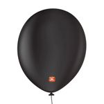 Balão Profissional Premium Uniq - 16'' 40 cm - Preto Onix - 10 unidades - Balões São Roque - magazine 25