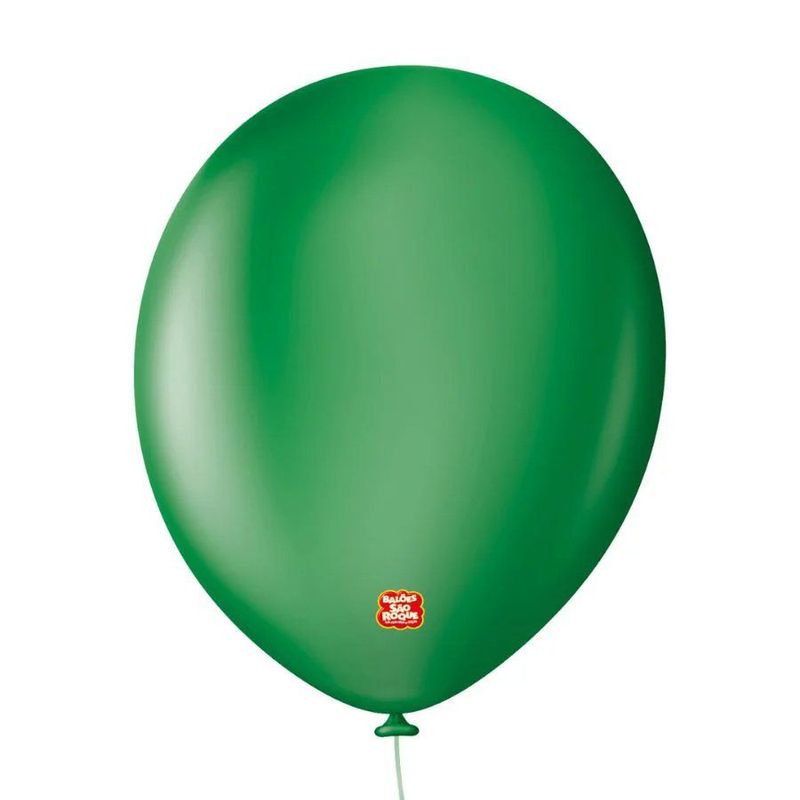 Balão Profissional Premium Uniq - 16'' 40 cm - Verde Grama - 10 unidades - Balões São Roque - magazine 25