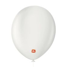 Balão Profissional Premium Uniq - 16'' 40 cm - Branco Absoluto - 10 unidades - Balões São Roque - magazine 25
