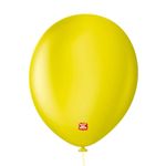 Balão Profissional Premium Uniq - 16'' 40 cm - Amarelo Citrus - 10 unidades - Balões São Roque - magazine 25