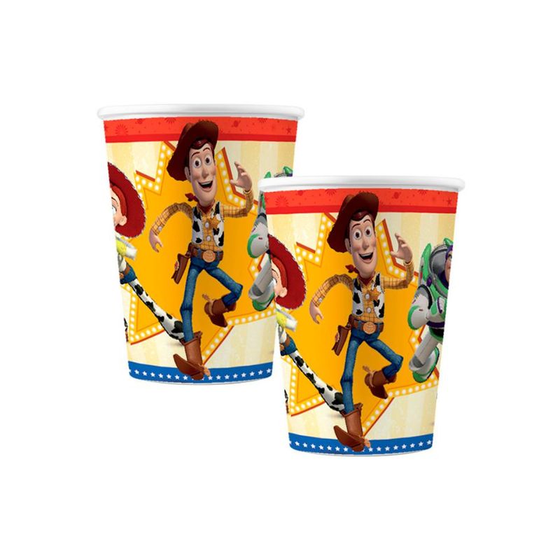 Copo de Papel Festa Toy Story 4 - 180ml -12 unidades - Regina - Rizzo Embalagens