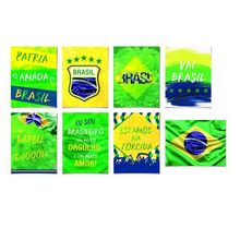 Cartaz Decorativo - Vai Brasil Sortido - 32cm x 42cm - 8 unidades - Cromus - Magazine 25