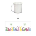 Caneca Acrílica Rosqueável Personalizada - Coelhinhos - Branco - 1 unidade - Magazine 25