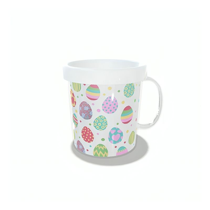 Caneca Acrílica Rosqueável Personalizada - Ovinhos - Branco - 1 unidade - Magazine 25