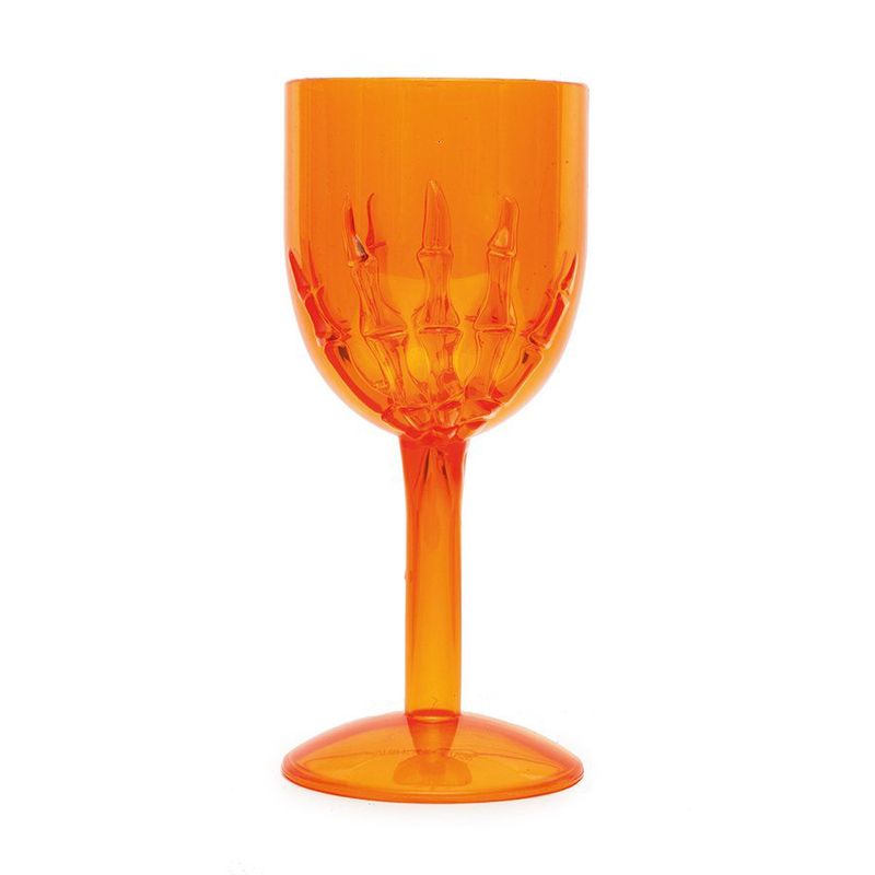 Taça Esqueleto Laranja  - 1 unidade - Cromus - Magazine 25