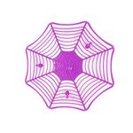 Cesta Teia das Aranhas - Roxo - 1 unidade - Cromus - Magazine 25