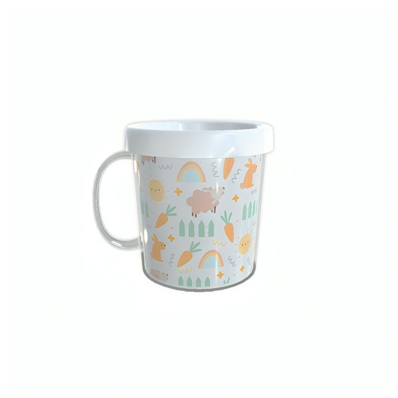 Caneca Acrílica Rosqueável Personalizada - Alegria de Páscoa - Branco - 1 unidade - Magazine 25