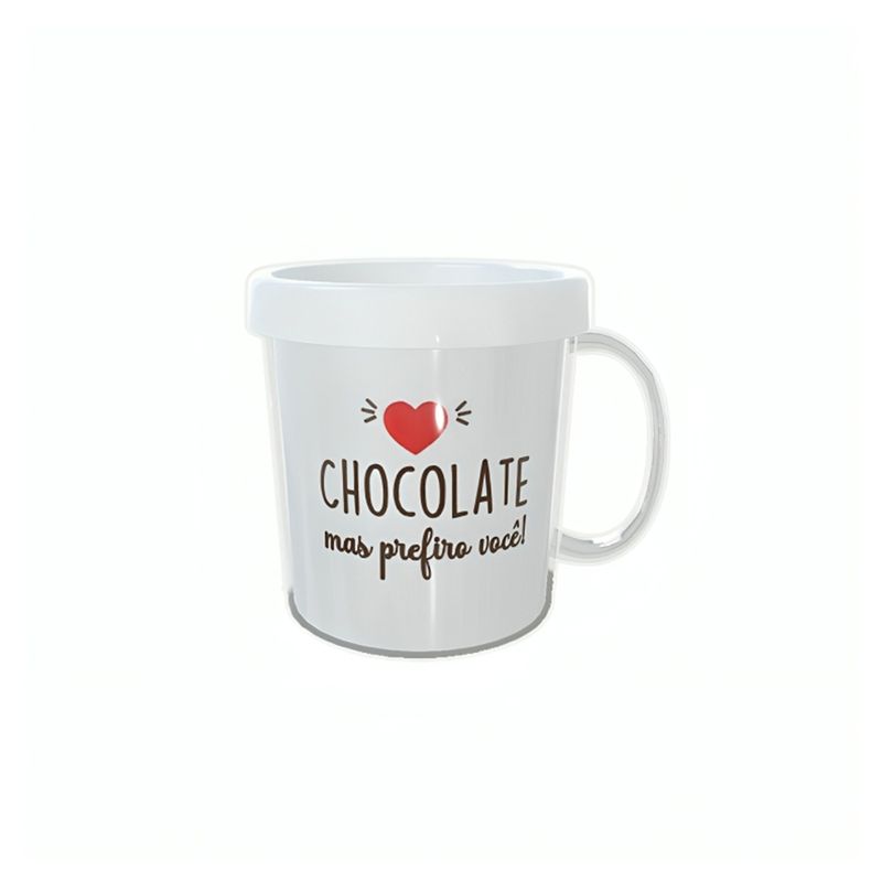 Caneca Acrílica Rosqueável Personalizada - Páscoa Flork - Branco - 1 unidade - Magazine 25