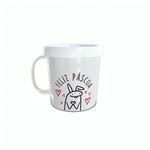 Caneca Acrílica Rosqueável Personalizada - Páscoa Flork - Branco - 1 unidade - Magazine 25