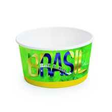 Bowl Descartável Multiuso - Festa Brasil - 180 mL - ø9,5 x 5,2 cm - 8 unidades - Cromus - Magazine 25