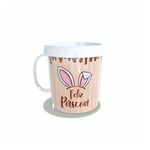 Caneca Acrílica Rosqueável Personalizada - Feliz Páscoa - Branco - 1 unidade - Magazine 25