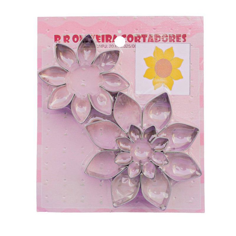 Kit Cortadores Flores Girassol - 1 Unidade - RR Cortadores - Magazine 25