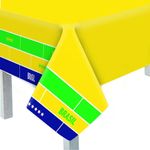 Toalha de Mesa em Plástico Comemorativa da Copa - Festa Brasil - 1,18 m x 1,8 m - 1 unidade - Cromus - Magazine 25
