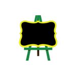 Lousa MDF Amarelo e Verde 26x30cm - 1 unidade - Magazine 25