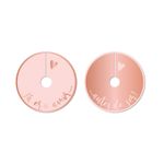 Marcador de Taça Romântico Rose Gold - 6 unidades - Cromus - Magazine 25