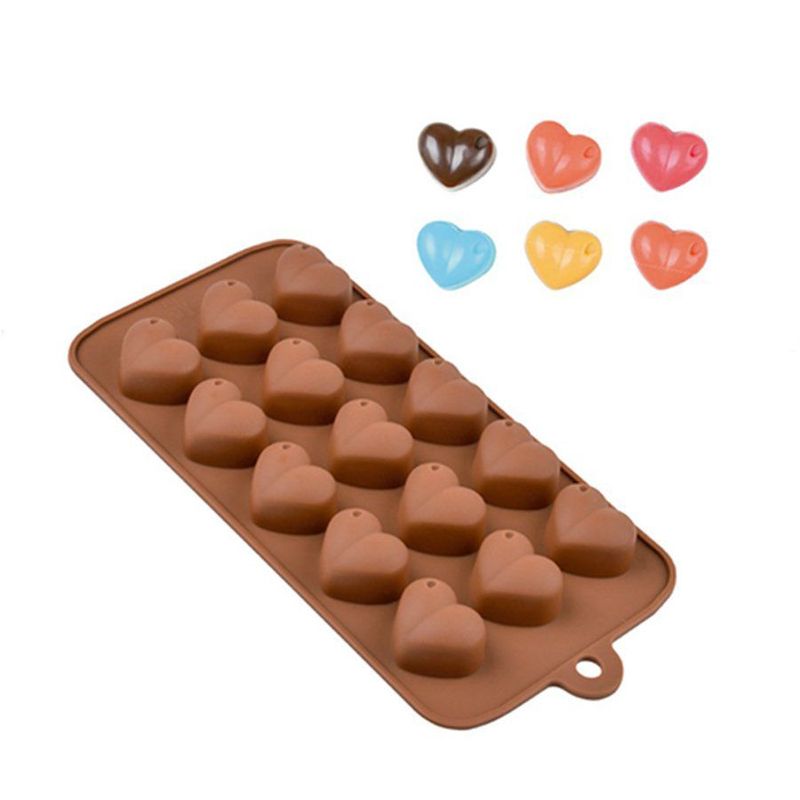 Molde De Silicone Chocolate - Coração Furado - FT141 - 1 unidade - Silver Plastic - Magazine 25
