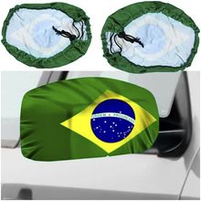 Bandeira Para Retrovisor - 2 Peças - Brasil - 30cm x 31cm - 1 unidade - Magazine 25