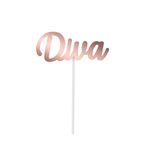 Topo de Bolo Diva Festa Rose Gold - Cromus - Magazine 25