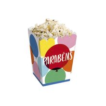 Caixa Para Pipoca PP Dia de Festa - 10 Unidades - Cromus - Magazine 25