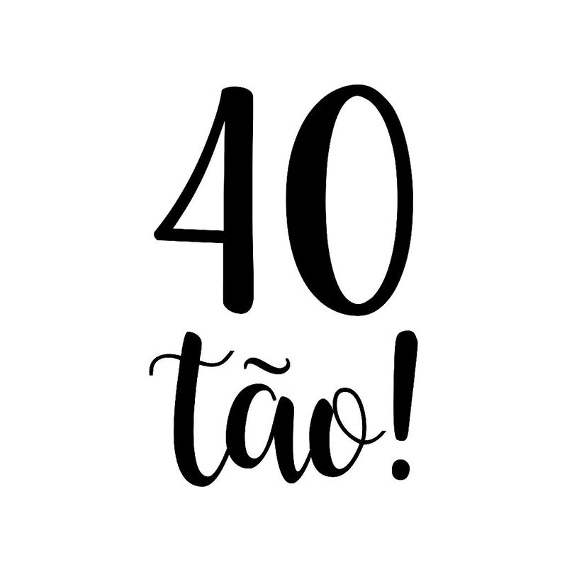 Transfer Para Balão Lettering Preto P 22x18cm - 40 tão - 01 Unidade - Magazine 25