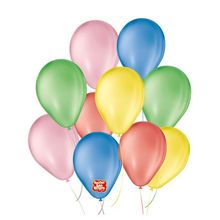Balão de Festa 6,5" Basic - Sortido - 50 Unidades - Balões São Roque - magazine 25