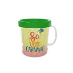 Caneca Acrílica Rosqueável Personalizada - Carnaval 2024 - Verde - 1 unidade - Magazine 25