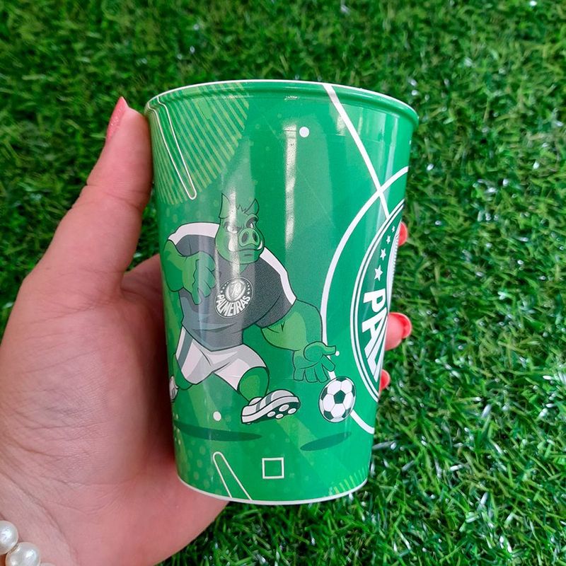 Copo de Plástico Palmeiras - 320 ml - 1 unidade - Plasútil - Magazine 25