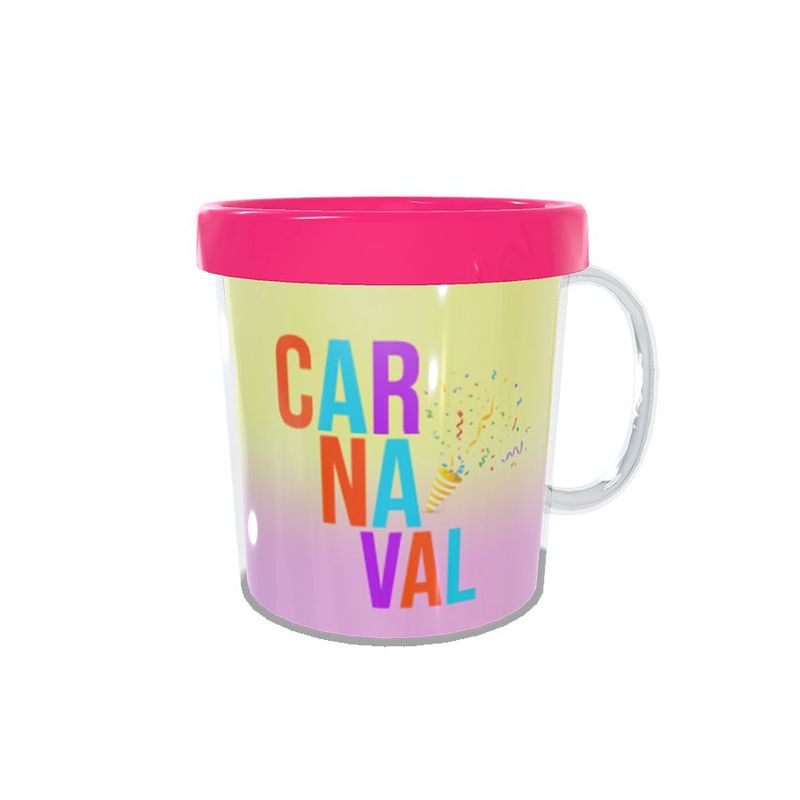 Caneca Acrílica Rosqueável Personalizada - Carnaval - Hoje Eu Não Tô Boa - Pink - 1 unidade - Magazine 25