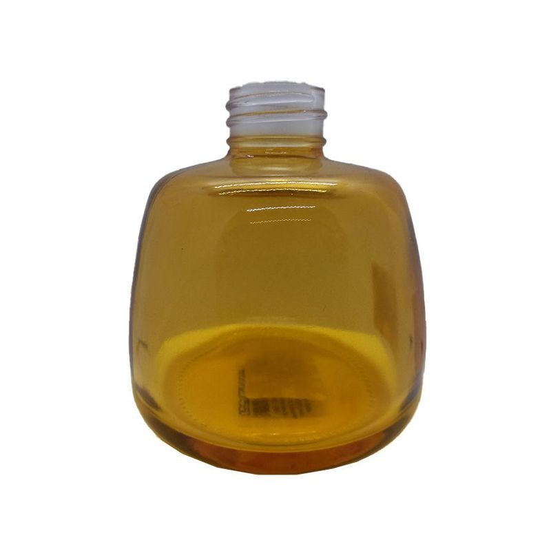 Frasco para aromatizador de Vidro Redondo - Difusor Mel - 200ml - 1 unidade - Magazine 25