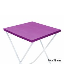 Toalha Plástica Cobre Manchas Perolizada - 78 x 78 cm - Roxa - 10 unidades - CampFestas - Magazine 25