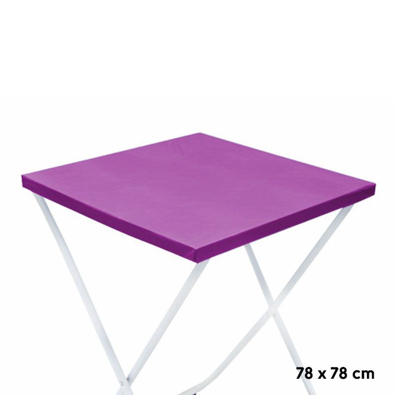 Toalha Plástica Cobre Manchas Perolizada - 78 x 78 cm - Roxa - 10 unidades - CampFestas - Magazine 25