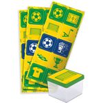 Adesivo Decorativo Quadrado Brasil Copa 2022 - 30 unidades - Festcolor - Rizzo Embalagens