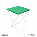 Toalha Plástica Cobre Manchas Perolizada - 78 x 78 cm - Verde Bandeira - 10 unidades - CampFestas - Rizzo Embalagens