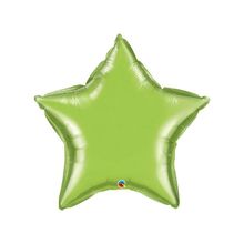 Balão de Festa Microfoil 36" 91cm - Estrela Verde Lima Metalizado - 1 unidade - Qualatex Outlet - Magazine 25