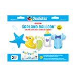 Balão de Festa Microfoil 41" 104cm - Baby Boy Guirlanda  - 1 unidade - Qualatex Outlet - Rizzo