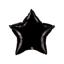 Balão de Festa Microfoil 36" 91cm - Estrela Preto Onix Metalizado - 1 unidade - Qualatex Outlet - Magazine 25