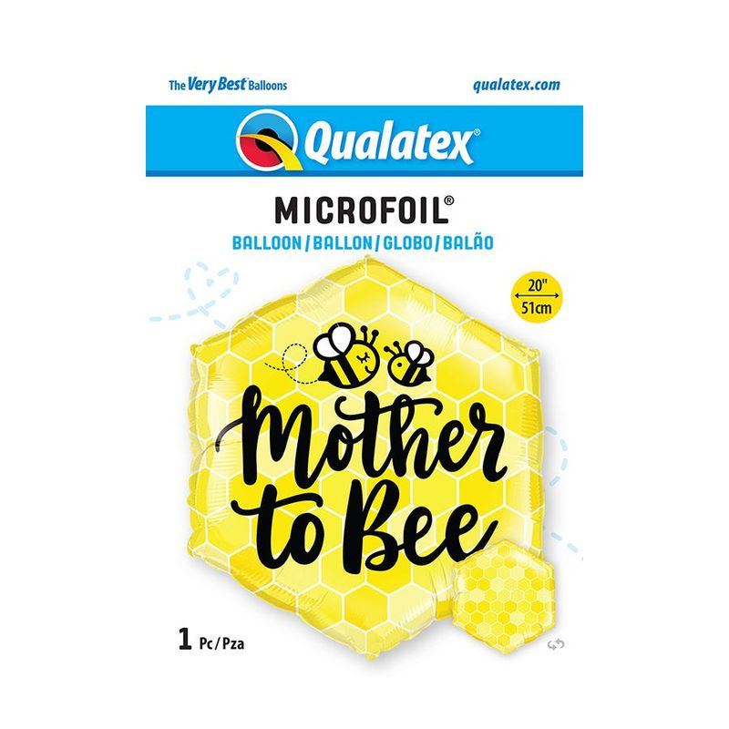 Balão de Festa Microfoil 20" 51cm - Mother to Bee (Futura Mamãe) - 1 unidade - Qualatex Outlet - Rizzo