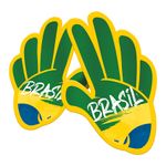 Mão de Torcida do Brasil Copa 2022 - 6 unidades - Festcolor - Magazine 25  Embalagens