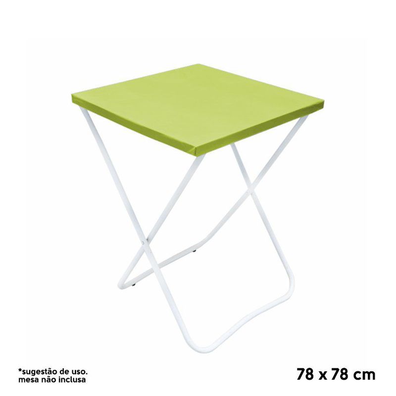 Toalha Plástica Cobre Manchas Perolizada - 78 x 78 cm - Verde Pistache - 10 unidades - CampFestas - Magazine 25