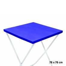 Toalha Plástica Cobre Manchas Perolizada - 78 x 78 cm - Azul Escuro - 10 unidades - CampFestas - Magazine 25