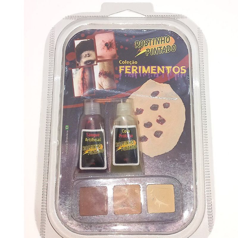 Maquiagem para Halloween Ferimentos - "Furinhos" - 1 Unidade - Magazine 25