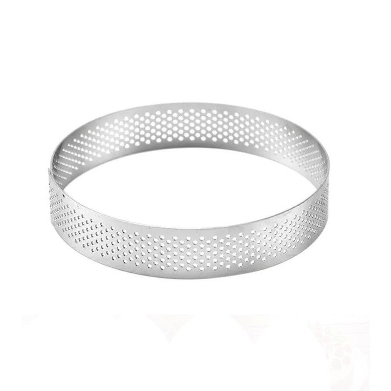 Aro Inox Micro-Perfurado - Redondo - 15X2Cm  - 1 unidade - Cromus Linha Profissional Allonsy - Rizzo