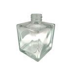 Frasco para aromatizador de Vidro Cubo - Cristal Transparênte - 250ml - 1 unidade - Rizzo