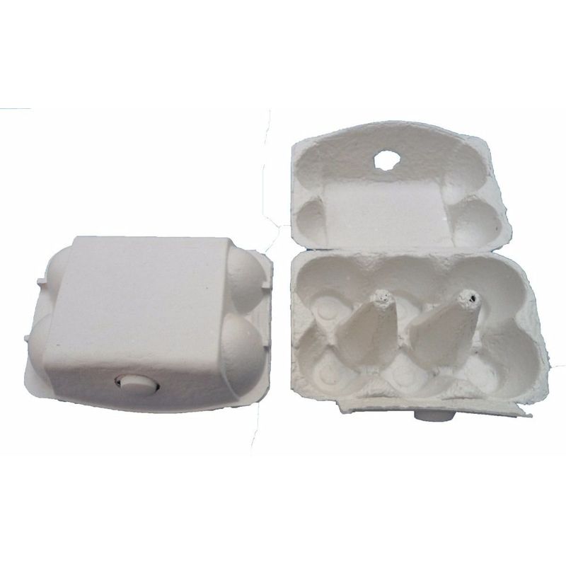 Mini Caixa Crú para 06 Ovos 50g - 01 unidade - Rizzo Embalagens