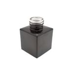 Frasco para aromatizador de Vidro Cubo - Liverpool Preto - 50ml - 1 unidade - Rizzo