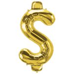 Balão de Festa Microfoil 34" 86cm - Simbolo Cifrão Ouro - 1 unidade - Qualatex Outlet - Rizzo